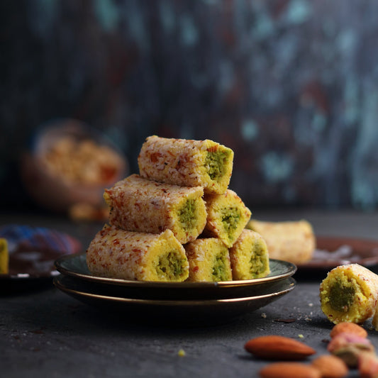 Badam Kesar Roll